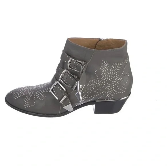 Chloe Susannah Ankle boots in Silver Gray - Picture 1 of 7